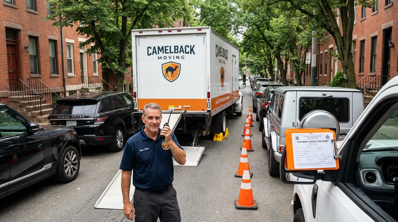City street loading permit setup in Russells Point, OH
